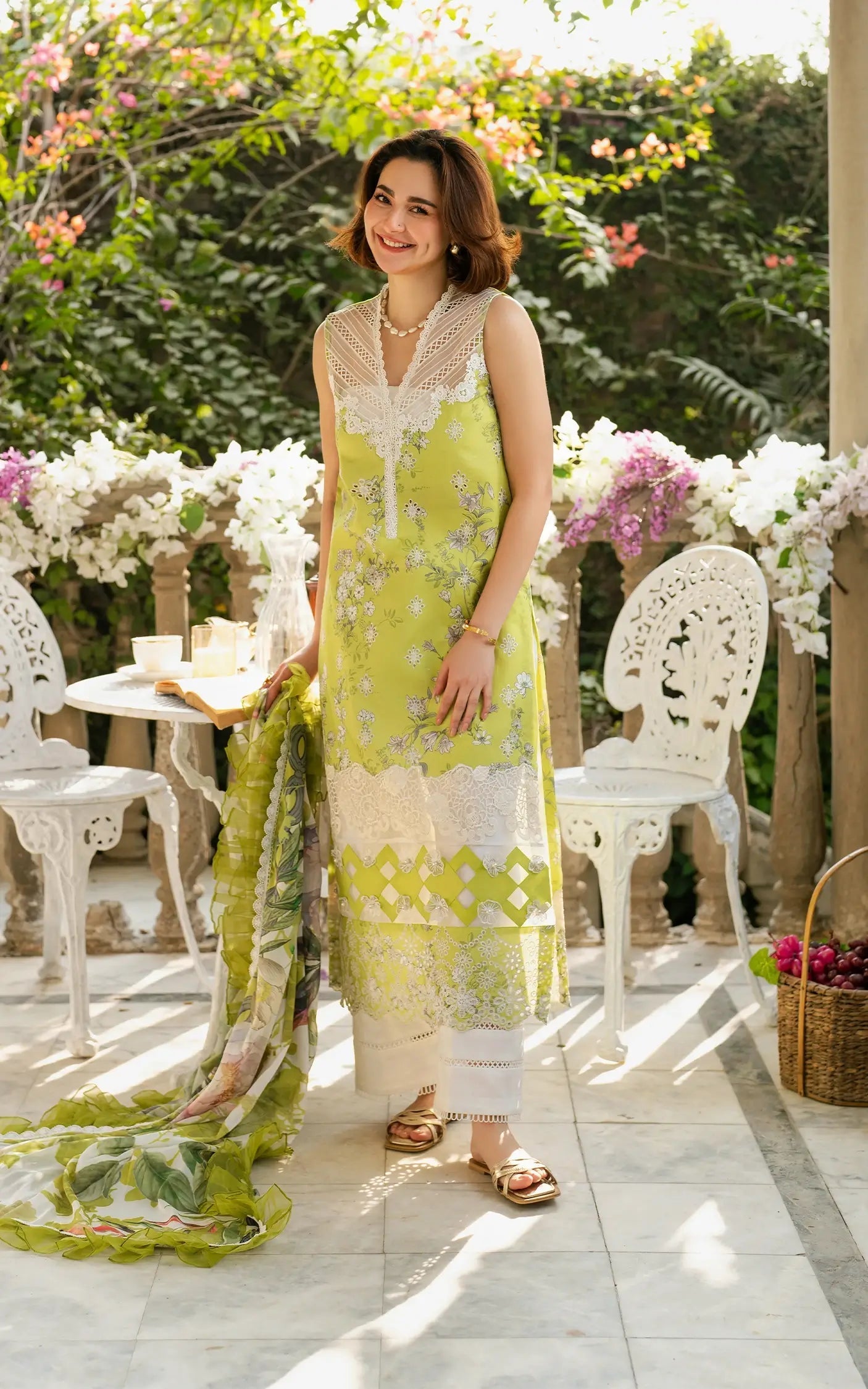 Asifa and Nabeel | Gulkari Summer 25 | Lemonade Dream (GKL-03) by Asifa and Nabeel - Designer Dress - Type: Ladies Clothes - Available at Libayah - 100% Original