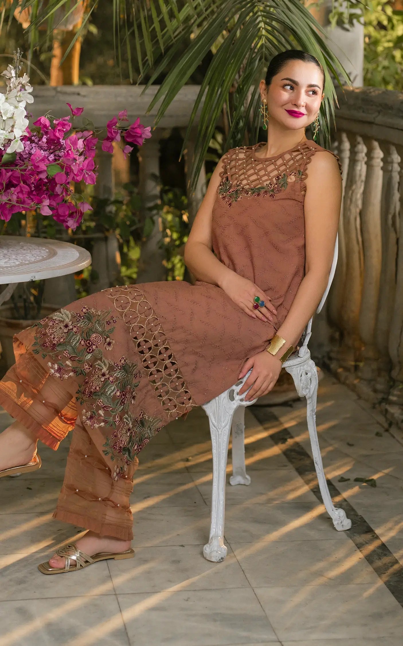 Asifa and Nabeel | Gulkari Summer 25 | Saffron Day (GKL-04) by Asifa and Nabeel - Designer Dress - Type: Ladies Clothes - Available at Libayah - 100% Original