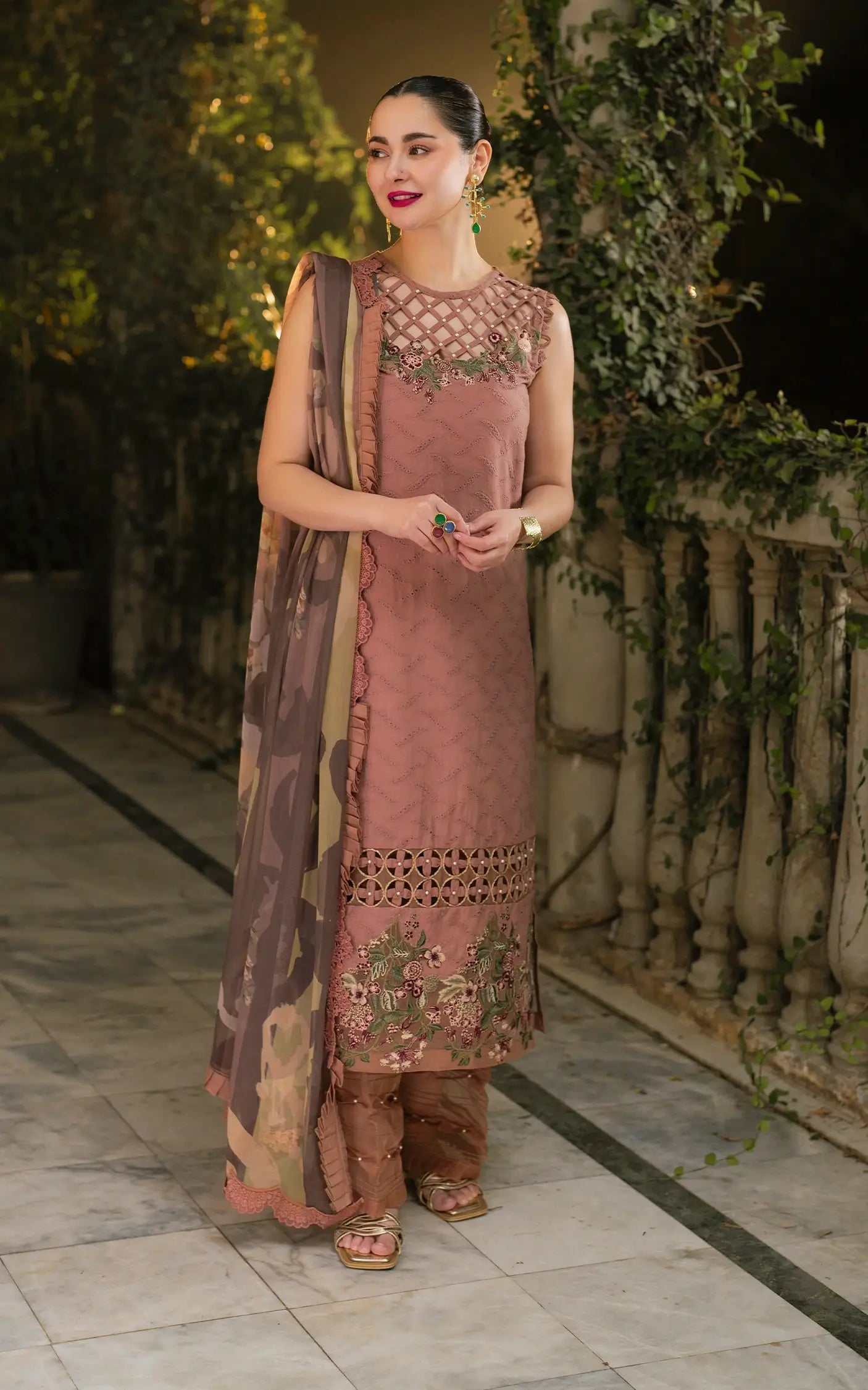 Asifa and Nabeel | Gulkari Summer 25 | Saffron Day (GKL-04) by Asifa and Nabeel - Designer Dress - Type: Ladies Clothes - Available at Libayah - 100% Original
