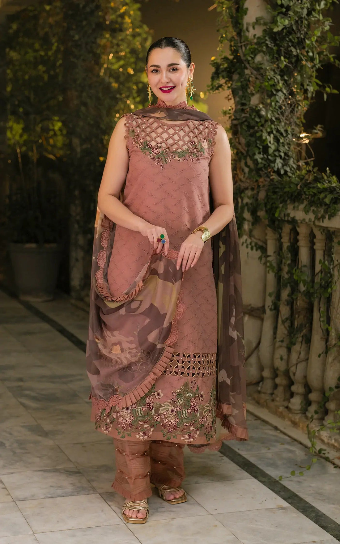 Asifa and Nabeel | Gulkari Summer 25 | Saffron Day (GKL-04) by Asifa and Nabeel - Designer Dress - Type: Ladies Clothes - Available at Libayah - 100% Original