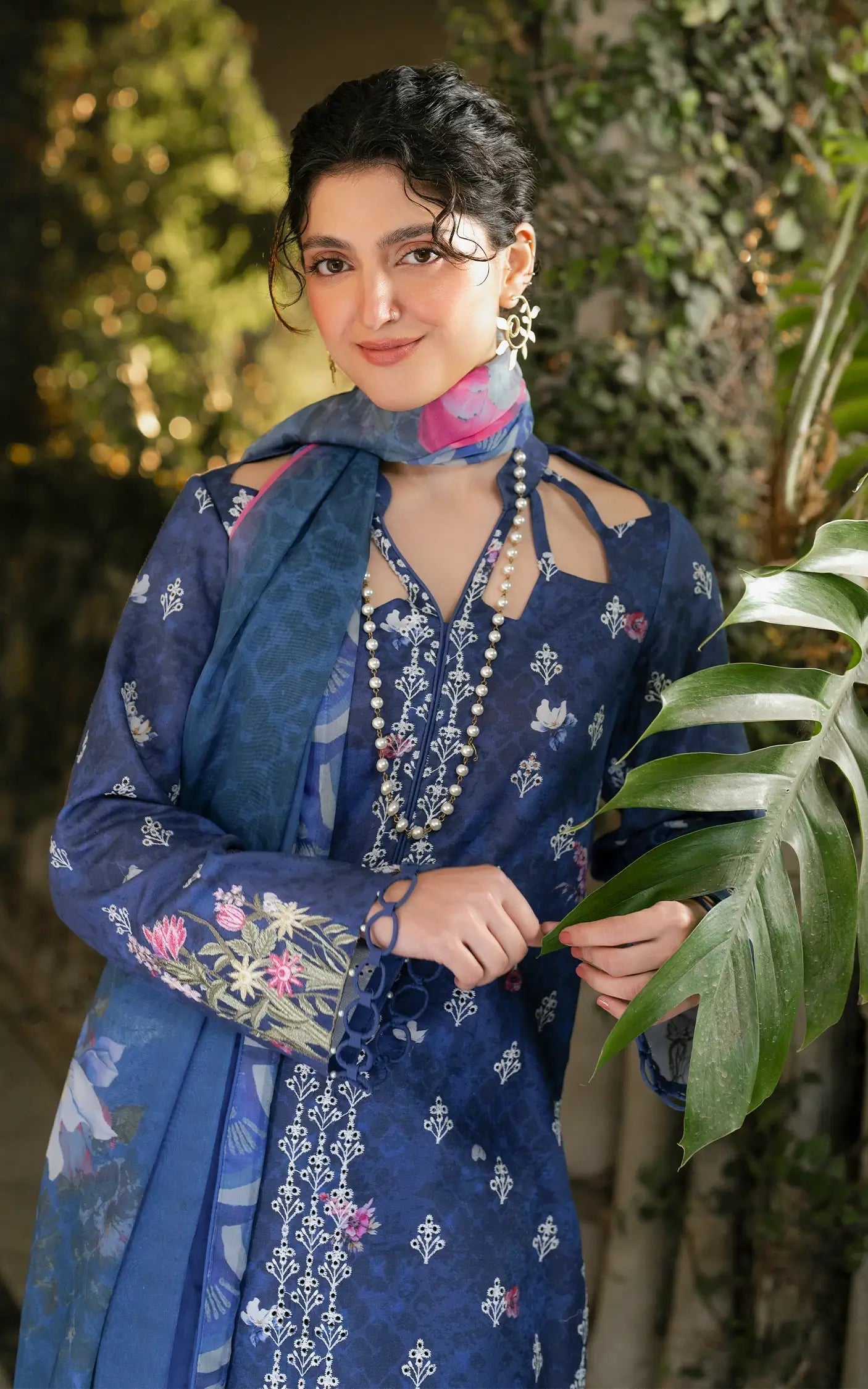 Asifa and Nabeel | Gulkari Summer 25 | Azure Whisper (GKL-05) by Asifa and Nabeel - Designer Dress - Type: Ladies Clothes - Available at Libayah - 100% Original