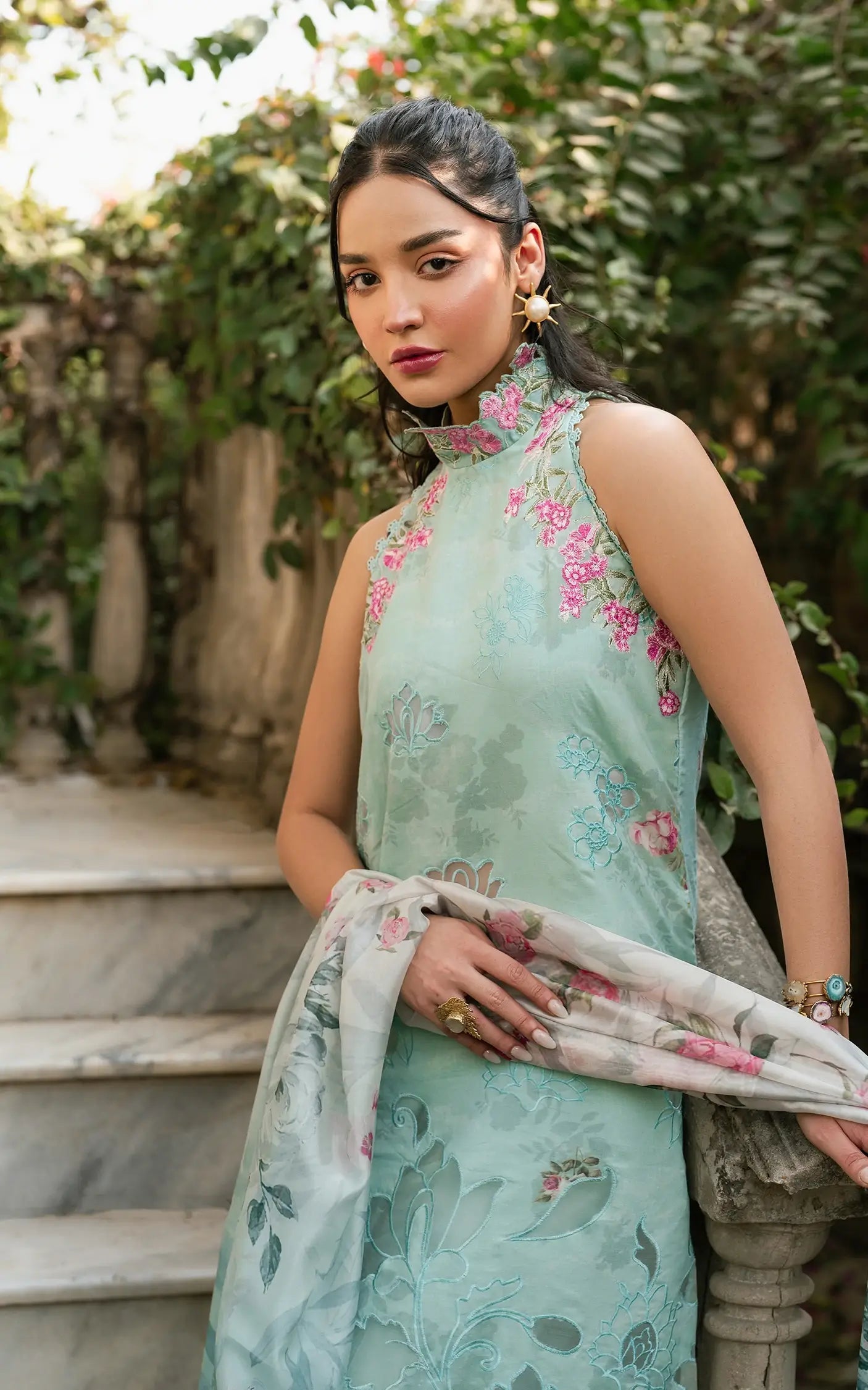 Asifa and Nabeel | Gulkari Summer 25 | Pastel Grove (GKL-07) by Asifa and Nabeel - Designer Dress - Type: Ladies Clothes - Available at Libayah - 100% Original