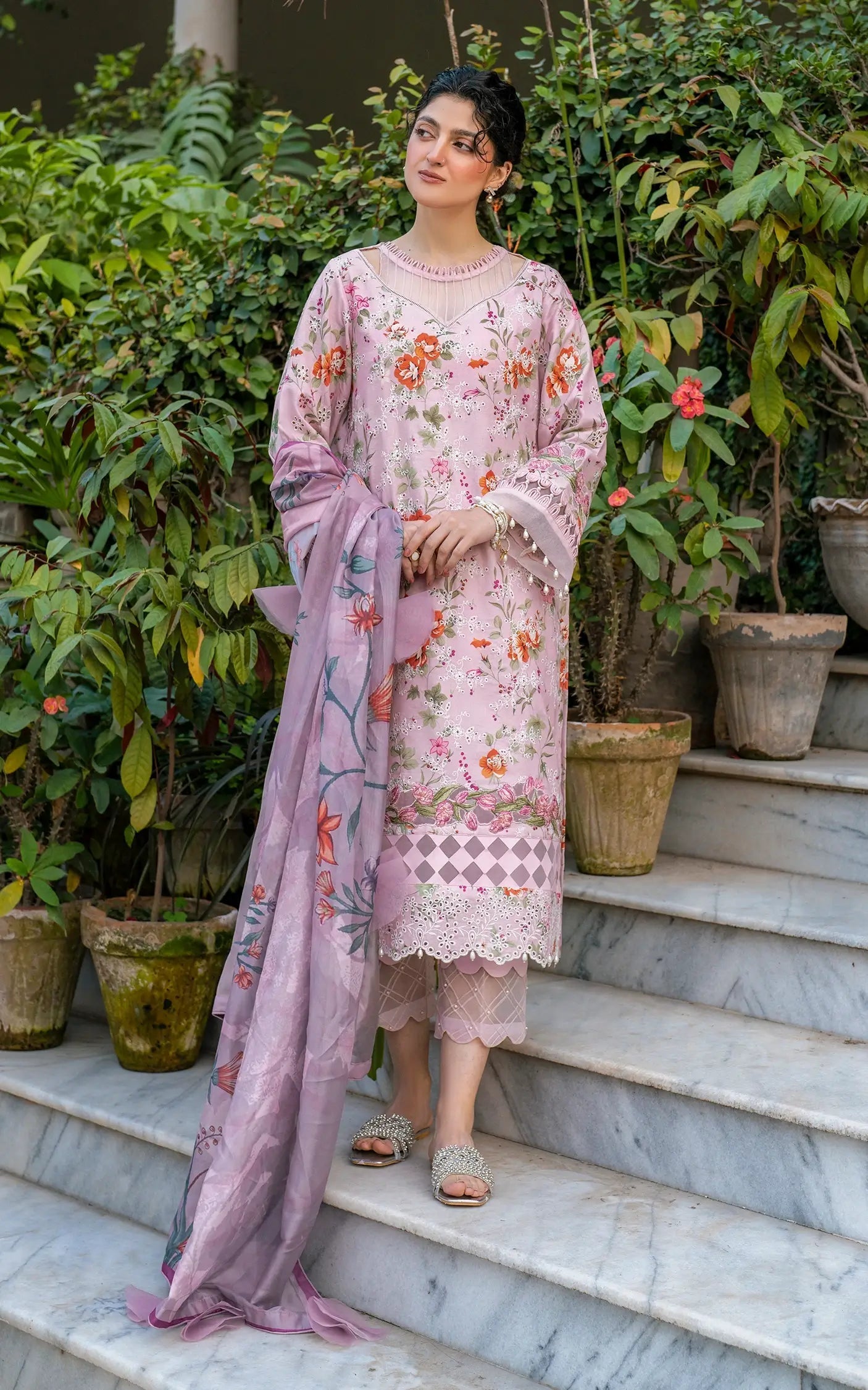 Asifa and Nabeel | Gulkari Summer 25 | Blossom Zephyr (GKL-09) by Asifa and Nabeel - Designer Dress - Type: Ladies Clothes - Available at Libayah - 100% Original