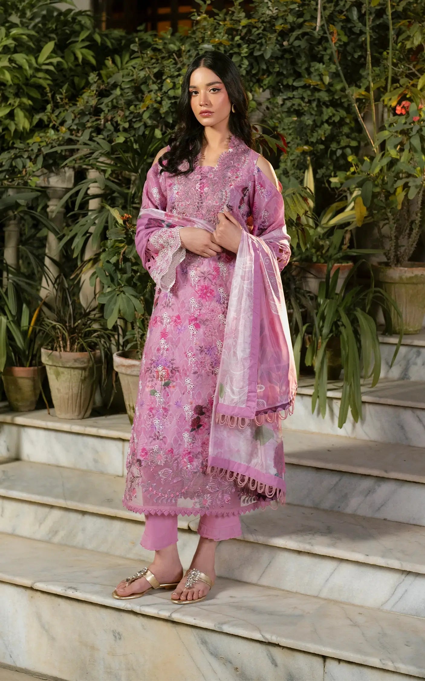 Asifa and Nabeel | Gulkari Summer 25 | Dawn Petals (GKL-10) by Asifa and Nabeel - Designer Dress - Type: Ladies Clothes - Available at Libayah - 100% Original