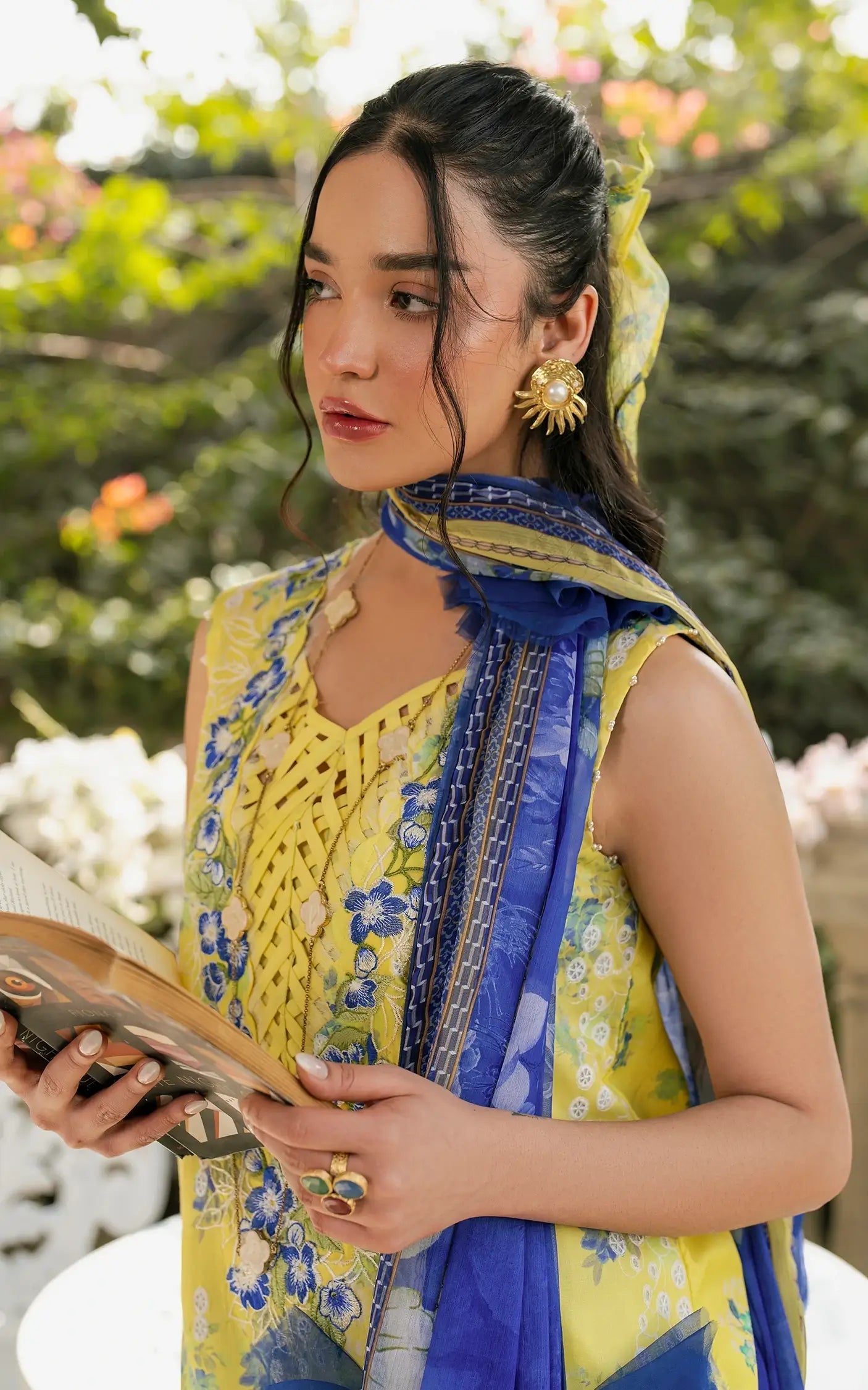 Asifa and Nabeel | Gulkari Summer 25 | Sunlit Breeze (GKL-15) by Asifa and Nabeel - Designer Dress - Type: Ladies Clothes - Available at Libayah - 100% Original
