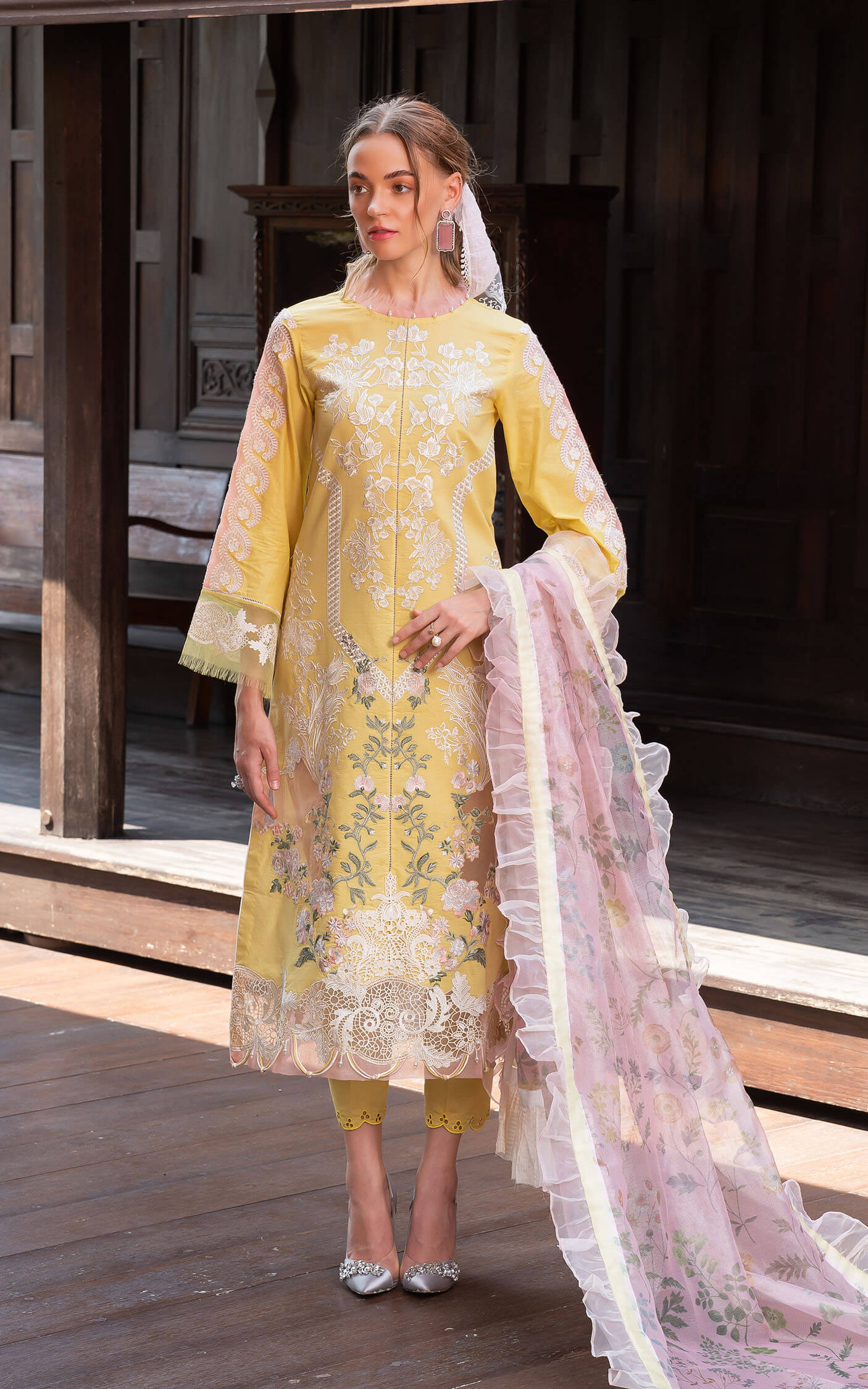 Asifa and Nabeel | Rosemary Ruffles 24 | Essence by Asifa and Nabeel - Designer Dress - Type: Ladies Clothes - Available at Libayah - 100% Original
