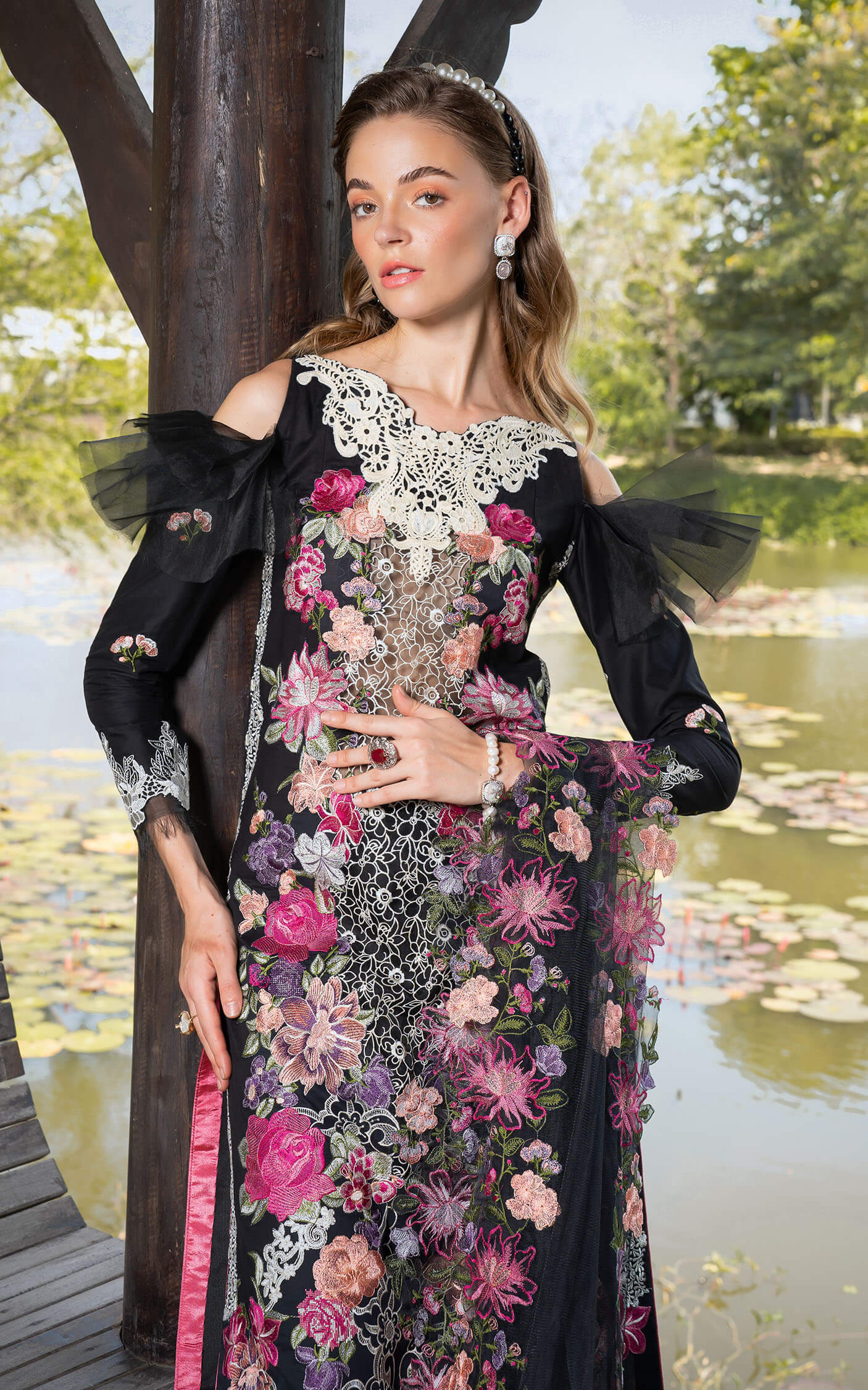 Asifa and Nabeel | Rosemary Ruffles 24 | Euphoria by Asifa and Nabeel - Designer Dress - Type: Ladies Clothes - Available at Libayah - 100% Original