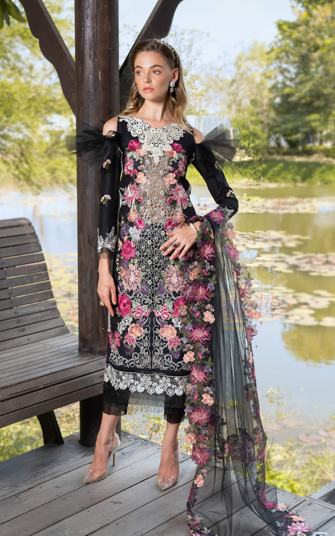 Asifa and Nabeel | Rosemary Ruffles 24 | Euphoria by Asifa and Nabeel - Designer Dress - Type: Ladies Clothes - Available at Libayah - 100% Original
