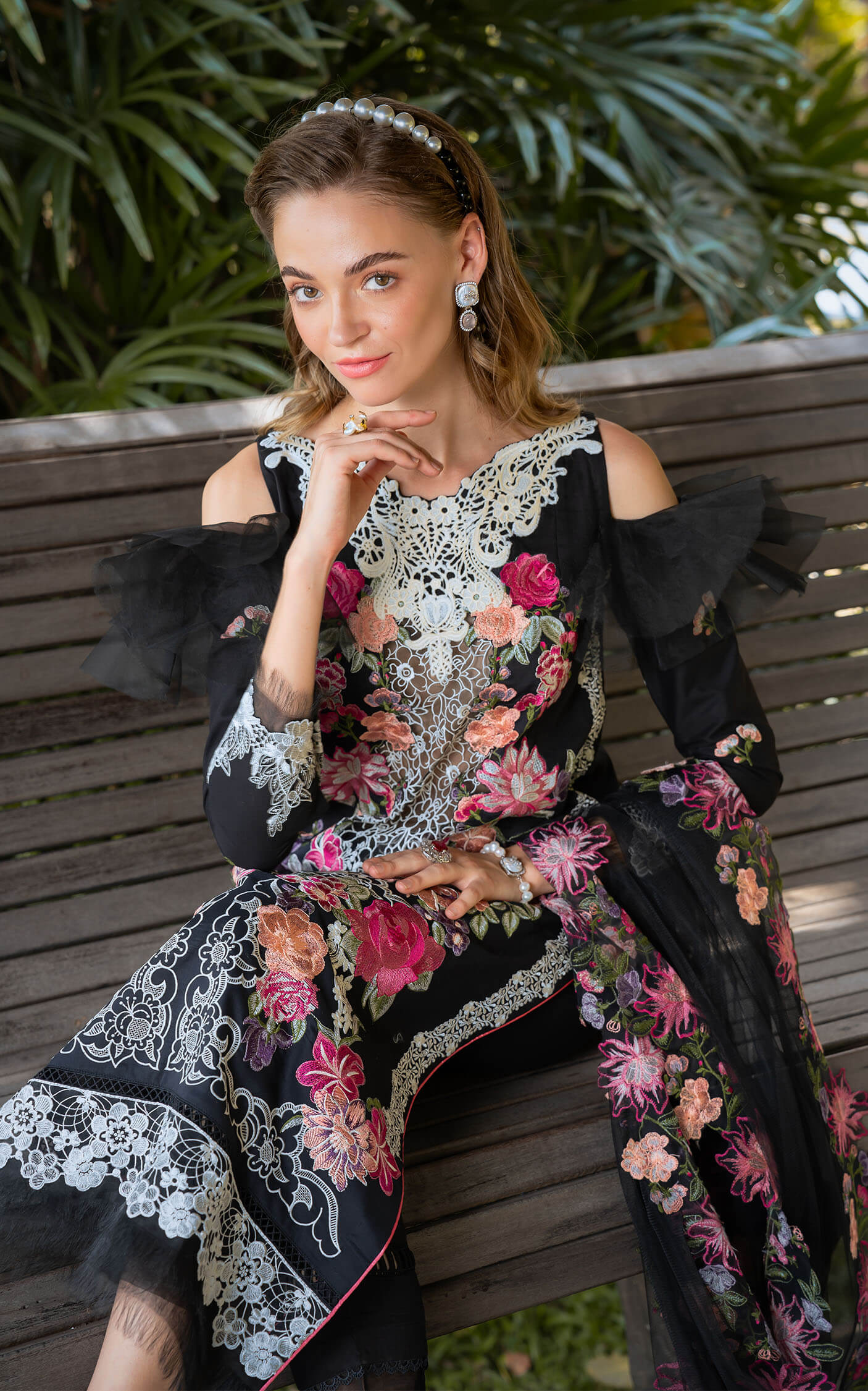 Asifa and Nabeel | Rosemary Ruffles 24 | Euphoria by Asifa and Nabeel - Designer Dress - Type: Ladies Clothes - Available at Libayah - 100% Original