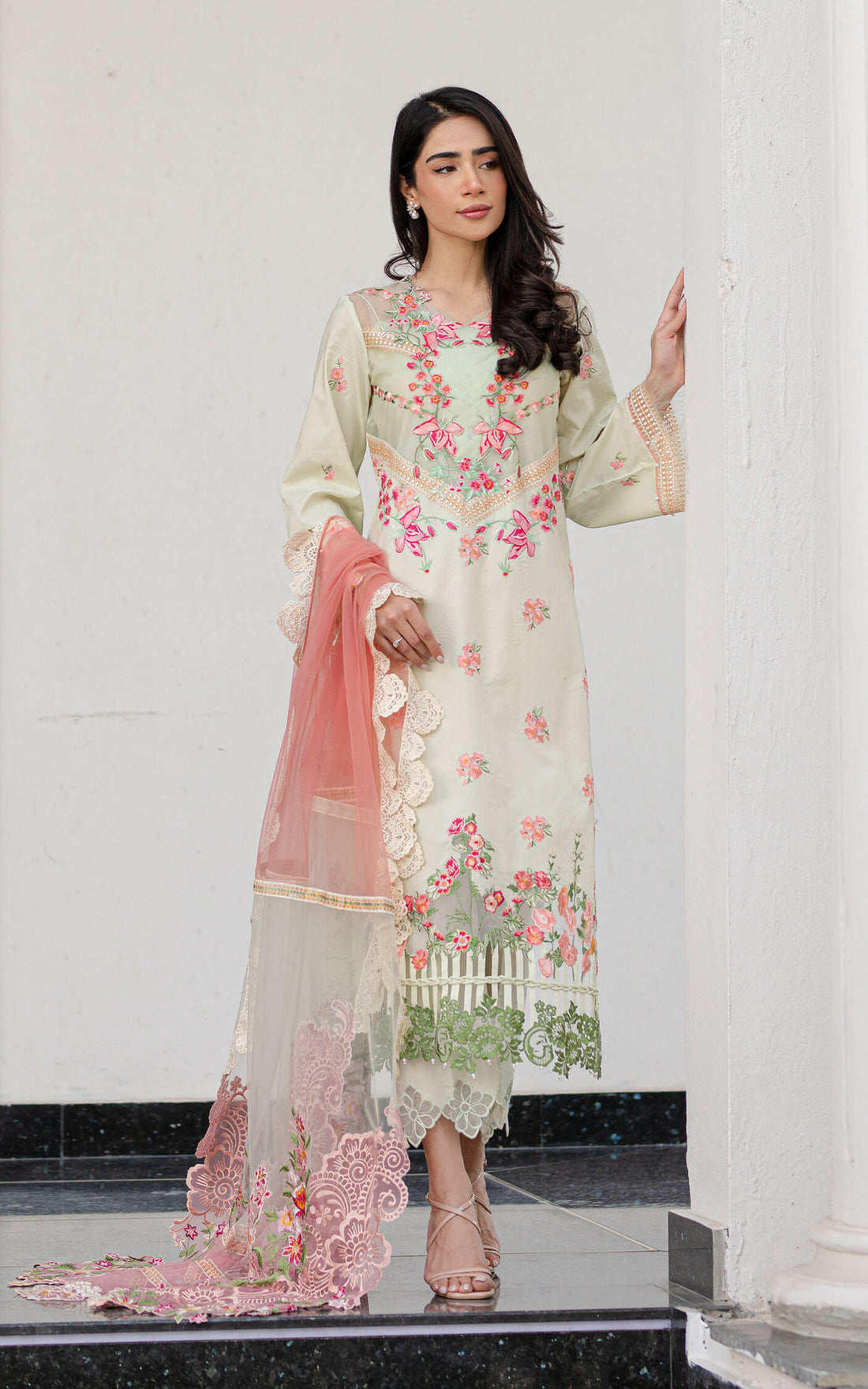 Asifa and Nabeel | Rosemary Ruffles 24 | Serene by Asifa and Nabeel - Designer Dress - Type: Ladies Clothes - Available at Libayah - 100% Original