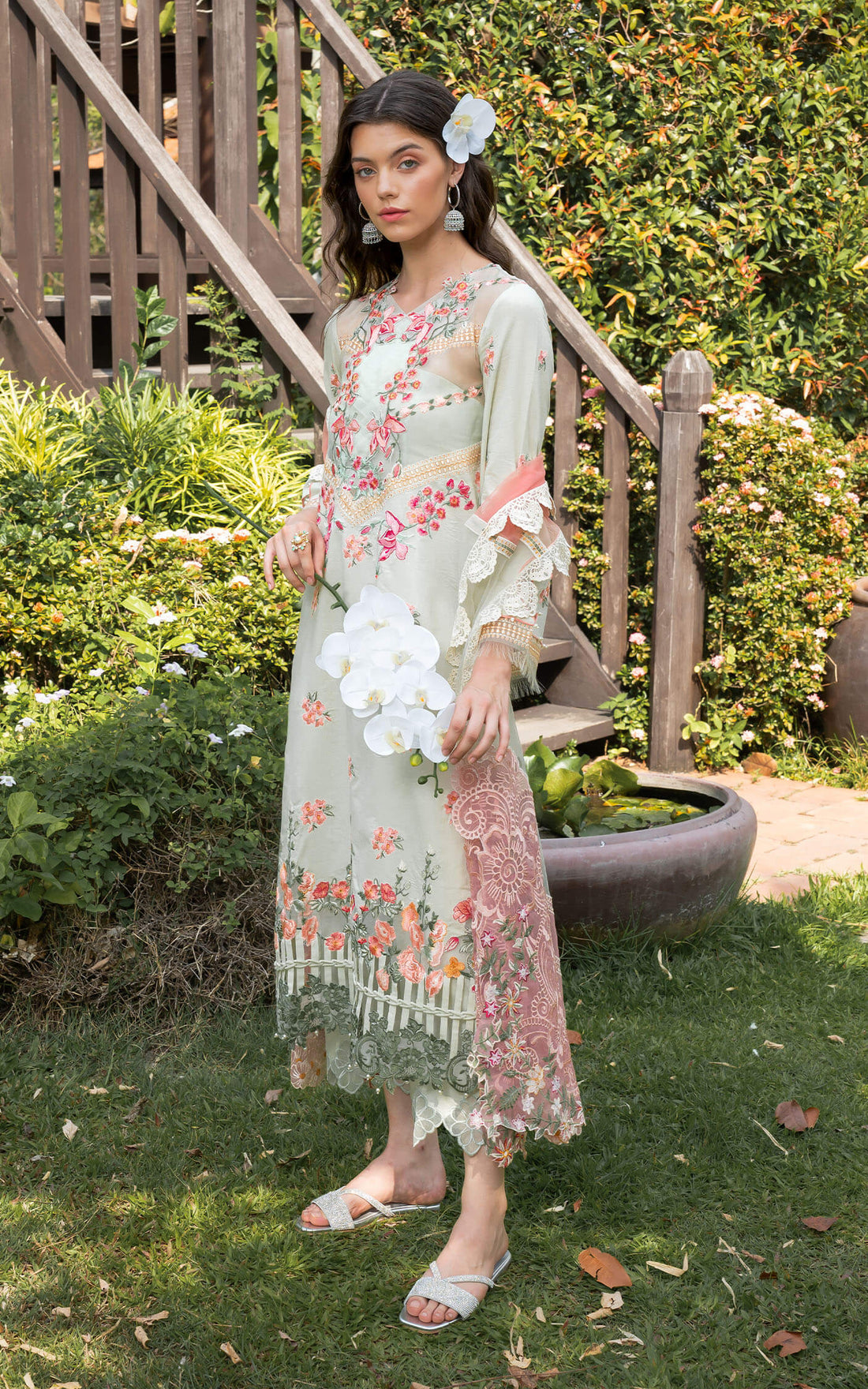 Asifa and Nabeel | Rosemary Ruffles 24 | Serene by Asifa and Nabeel - Designer Dress - Type: Ladies Clothes - Available at Libayah - 100% Original