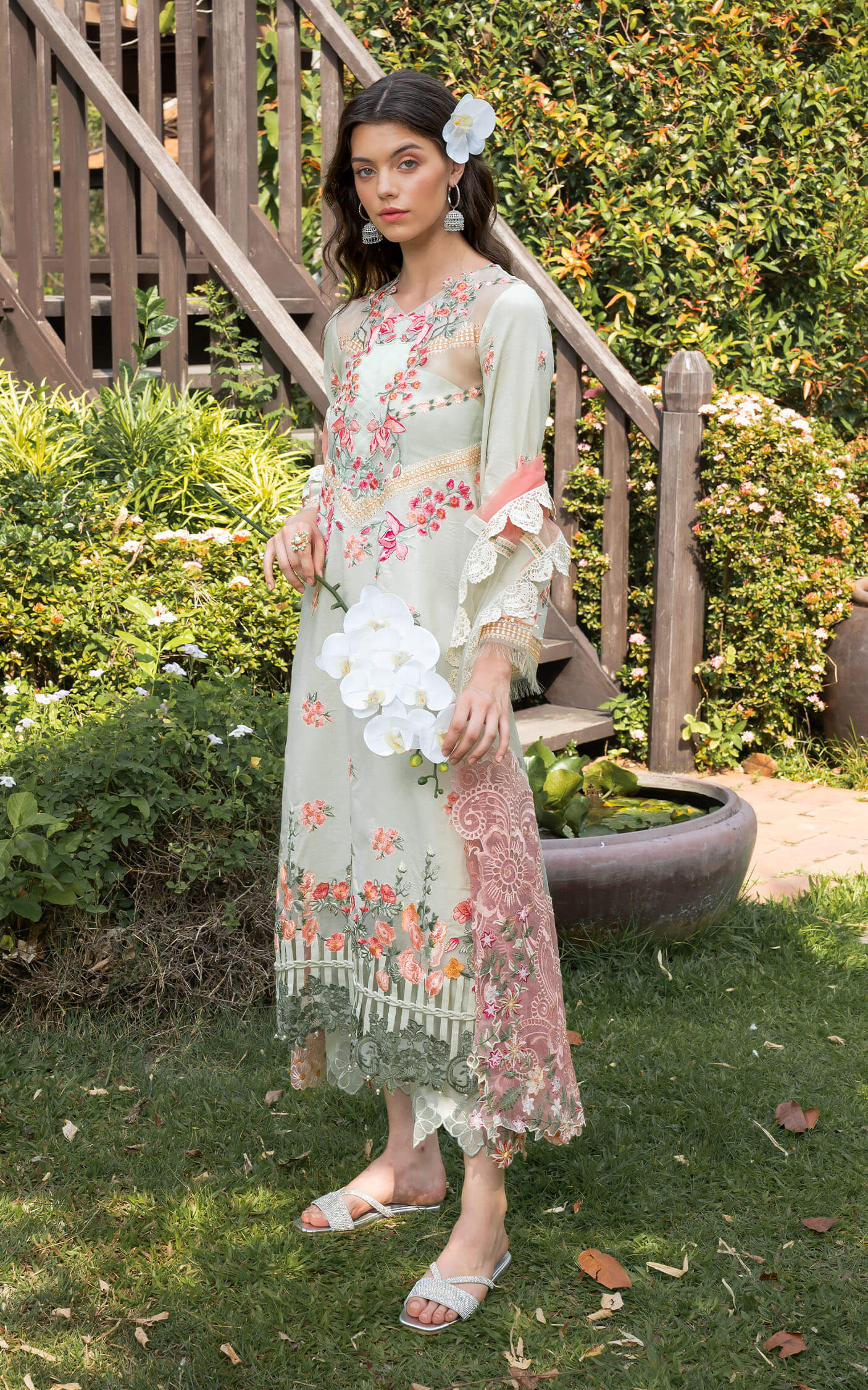 Asifa and Nabeel | Rosemary Ruffles 24 | Serene by Asifa and Nabeel - Designer Dress - Type: Ladies Clothes - Available at Libayah - 100% Original