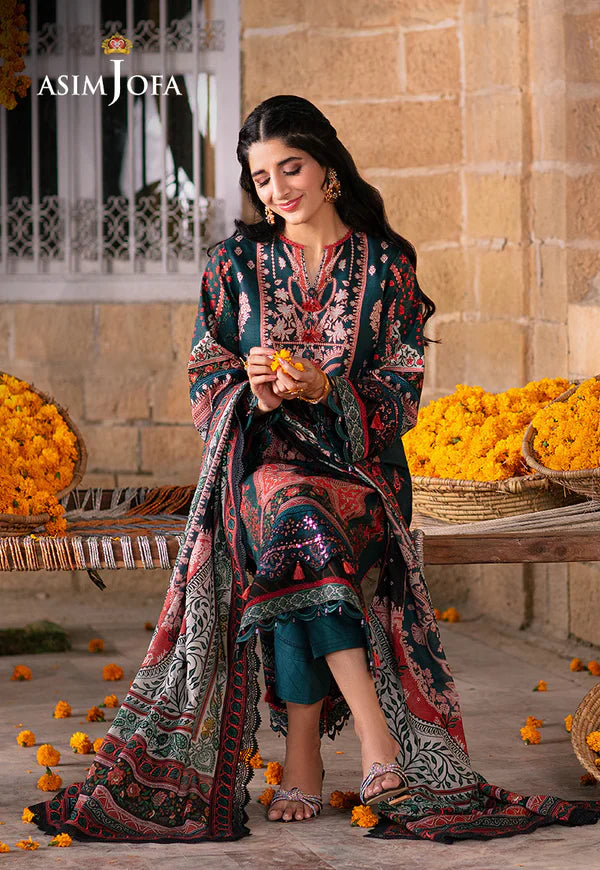 Asim Jofa | Aira Summer Prints | AJAR-13 by Asim Jofa - Designer Dress - Type: Ladies Clothes - Available at Libayah - 100% Original