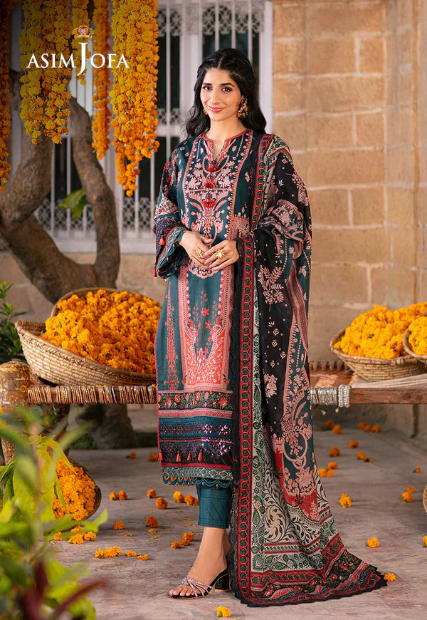Asim Jofa | Aira Summer Prints | AJAR-13 by Asim Jofa - Designer Dress - Type: Ladies Clothes - Available at Libayah - 100% Original