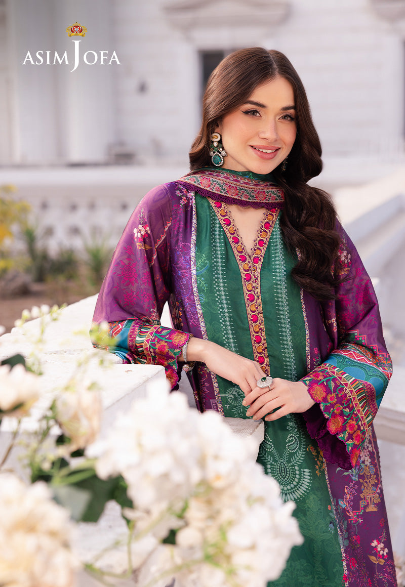 Asim Jofa | Charmuse Silk | AJRS-02 by Asim Jofa - Designer Dress - Type: Ladies Clothes - Available at Libayah - 100% Original
