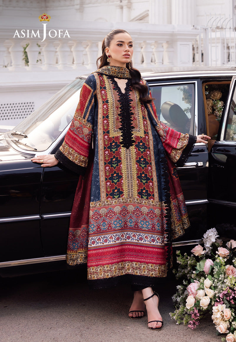 Asim Jofa | Charmuse Silk | AJRS-05 by Asim Jofa - Designer Dress - Type: Ladies Clothes - Available at Libayah - 100% Original