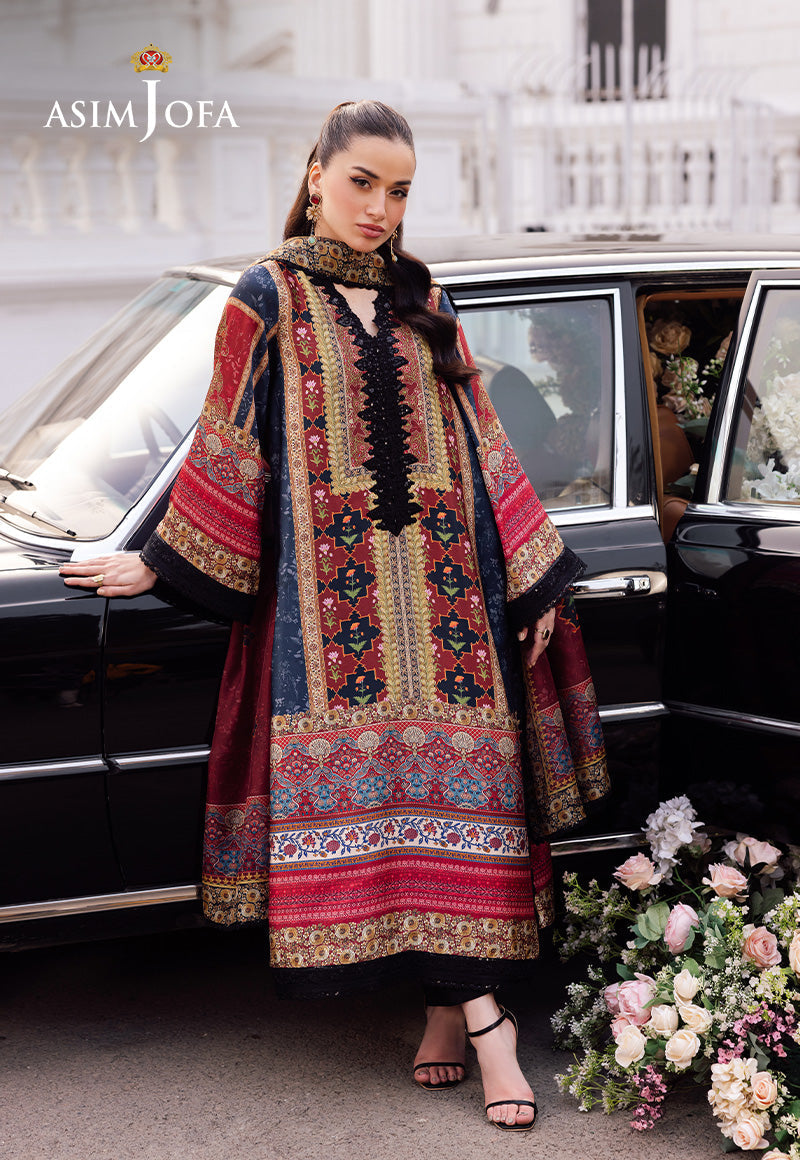Asim Jofa | Charmuse Silk | AJRS-05 by Asim Jofa - Designer Dress - Type: Ladies Clothes - Available at Libayah - 100% Original
