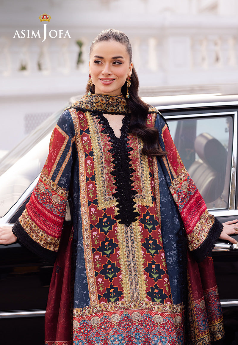 Asim Jofa | Charmuse Silk | AJRS-05 by Asim Jofa - Designer Dress - Type: Ladies Clothes - Available at Libayah - 100% Original