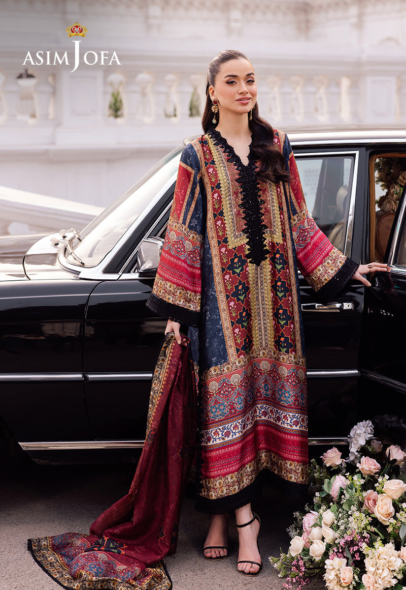 Asim Jofa | Charmuse Silk | AJRS-05 by Asim Jofa - Designer Dress - Type: Ladies Clothes - Available at Libayah - 100% Original