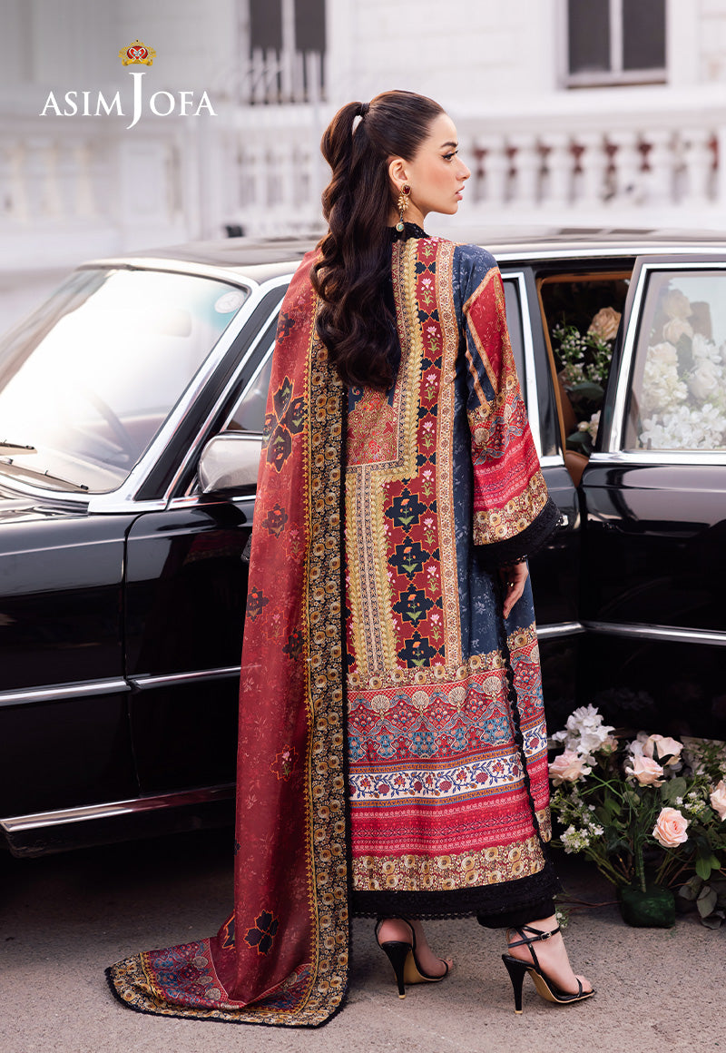 Asim Jofa | Charmuse Silk | AJRS-05 by Asim Jofa - Designer Dress - Type: Ladies Clothes - Available at Libayah - 100% Original