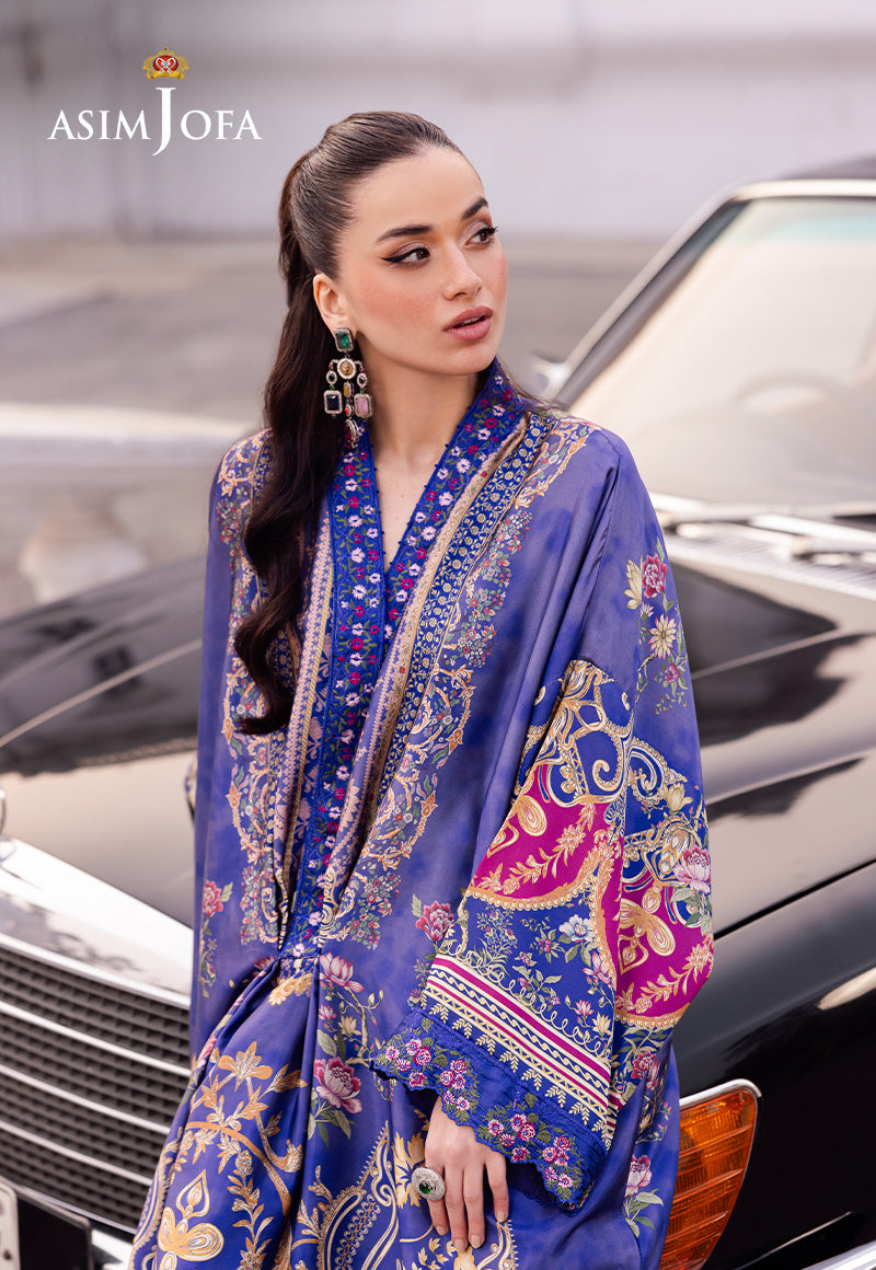 Asim Jofa | Charmuse Silk | AJRS-06 by Asim Jofa - Designer Dress - Type: Ladies Clothes - Available at Libayah - 100% Original