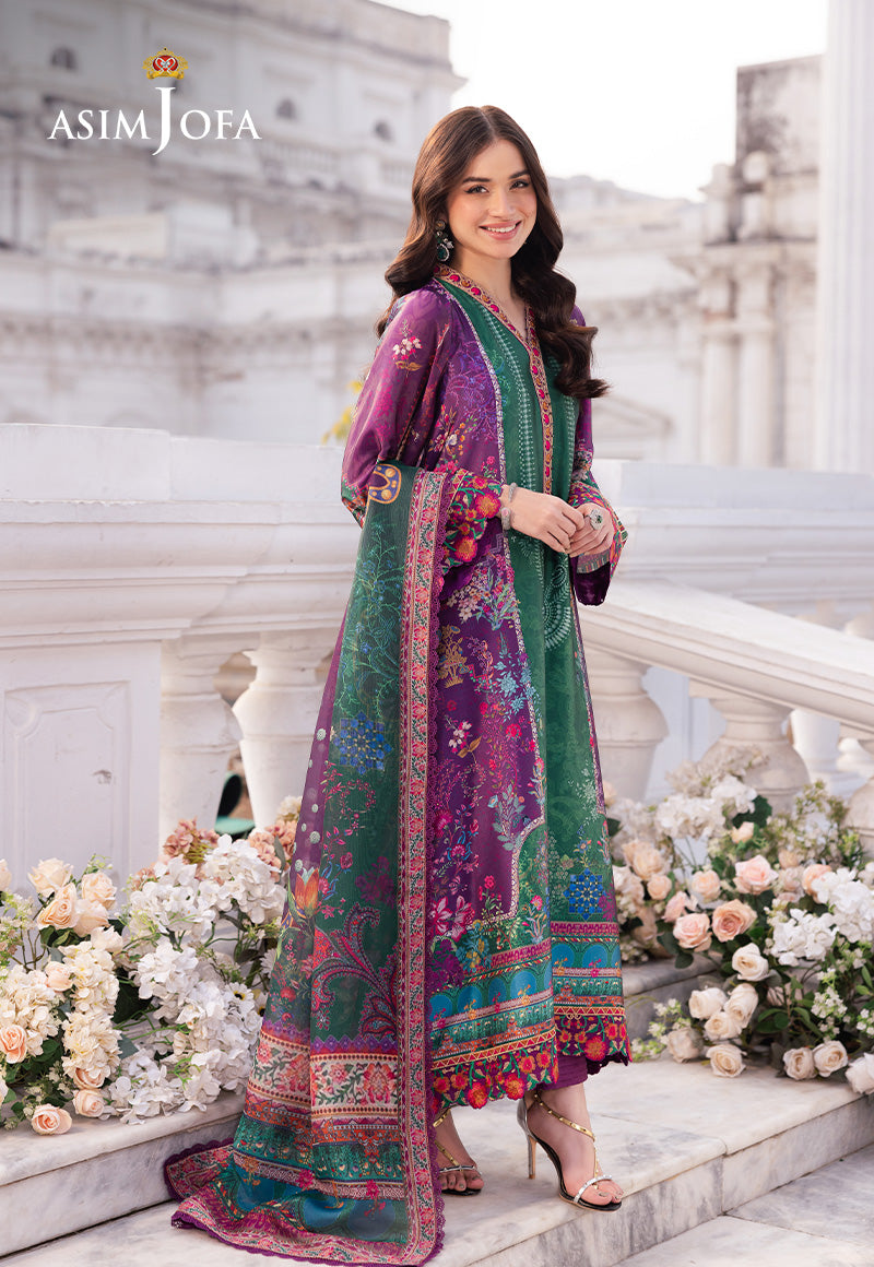 Asim Jofa | Charmuse Silk | AJRS-02 by Asim Jofa - Designer Dress - Type: Ladies Clothes - Available at Libayah - 100% Original