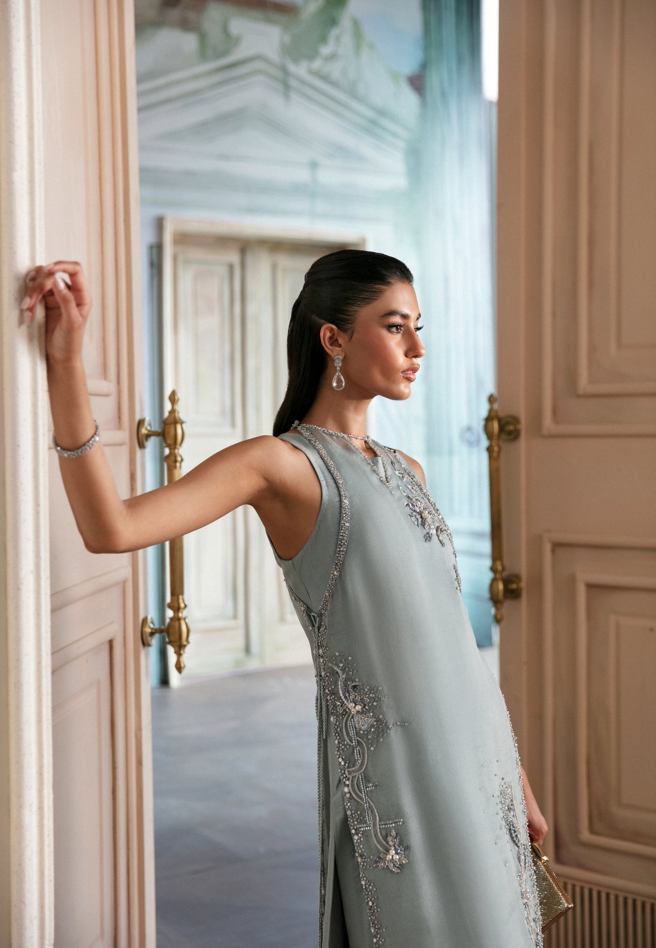 Ayesha and Usman | Bliss Luxury Pret | Moon stone by Ayesha and Usman - Designer Dress - Type: Ladies Clothes - Available at Libayah - 100% Original