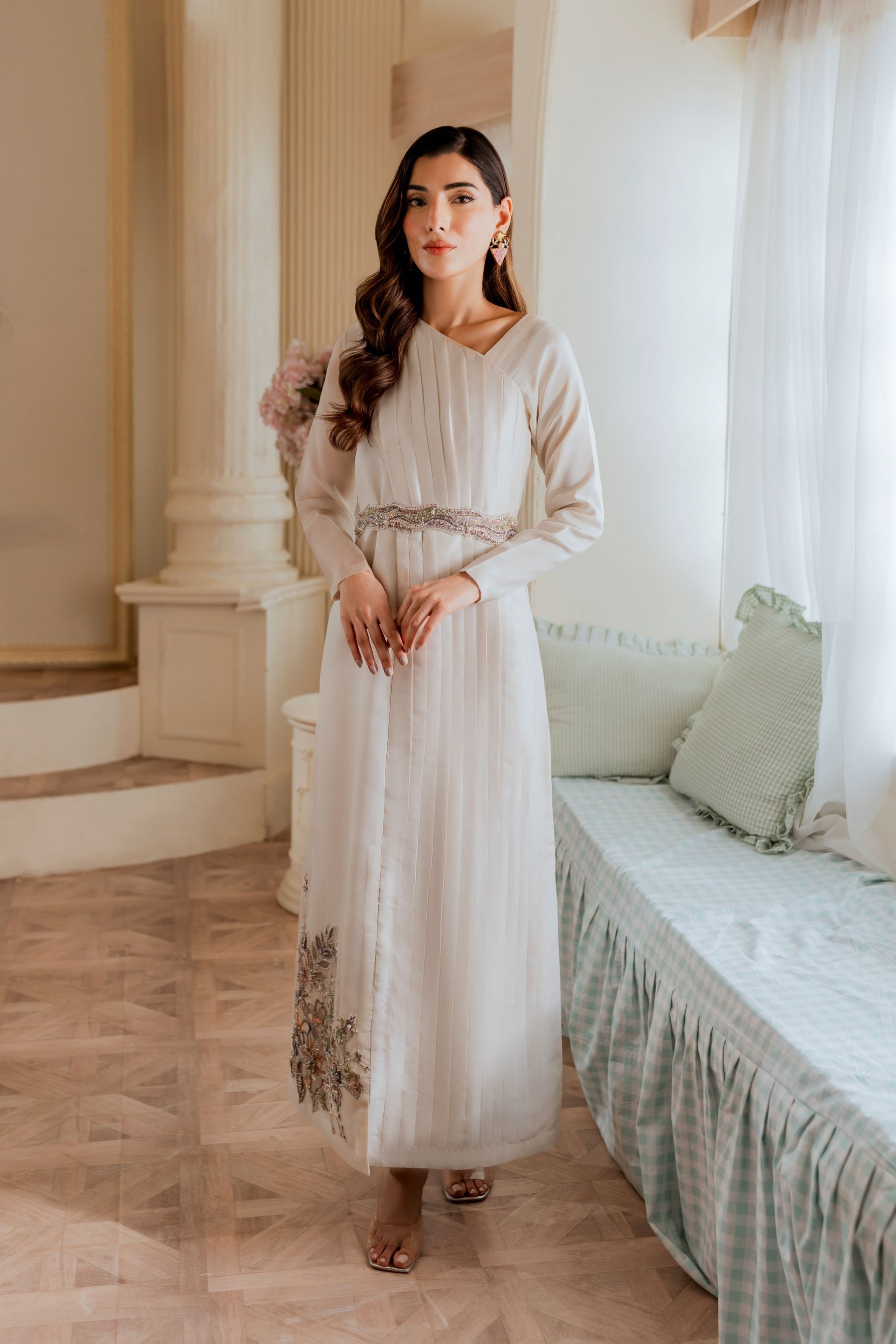 Ayesha and Usman | Grape Wine Luxury Pret | Daisy by Ayesha and Usman - Designer Dress - Type: Ladies Clothes - Available at Libayah - 100% Original