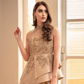 Ayesha and Usman | Grape Wine Luxury Pret | Medallion Gold by Ayesha and Usman - Designer Dress - Type: Ladies Clothes - Available at Libayah - 100% Original