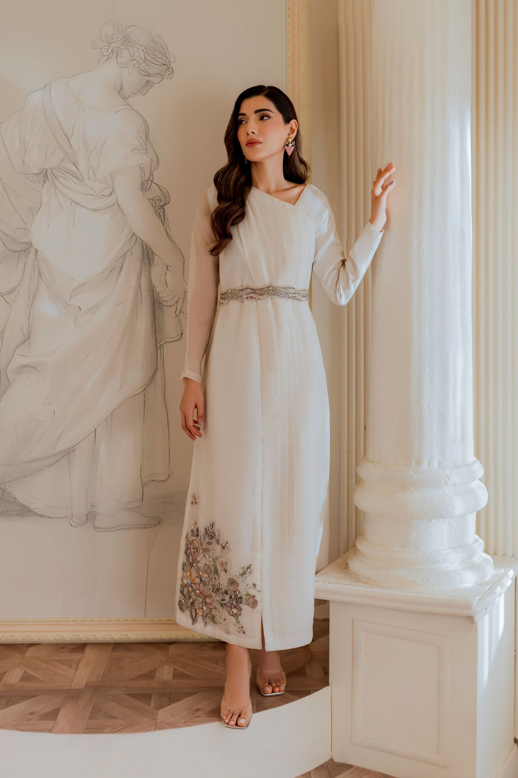 Ayesha and Usman | Grape Wine Luxury Pret | Daisy by Ayesha and Usman - Designer Dress - Type: Ladies Clothes - Available at Libayah - 100% Original