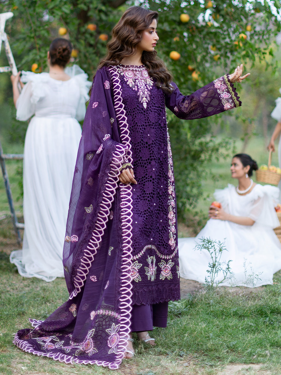 Mahnur | Sophie Luxury Lawn 25 | Ayra by Mahnur - Designer Dress - Type: Ladies Clothes - Available at Libayah - 100% Original