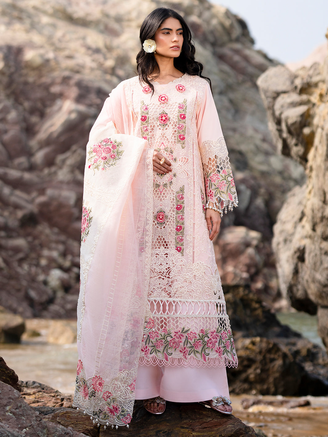 Mahnur | Sirena Luxury Lawn 25 | Azalea by Mahnur - Designer Dress - Type: Ladies Clothes - Available at Libayah - 100% Original