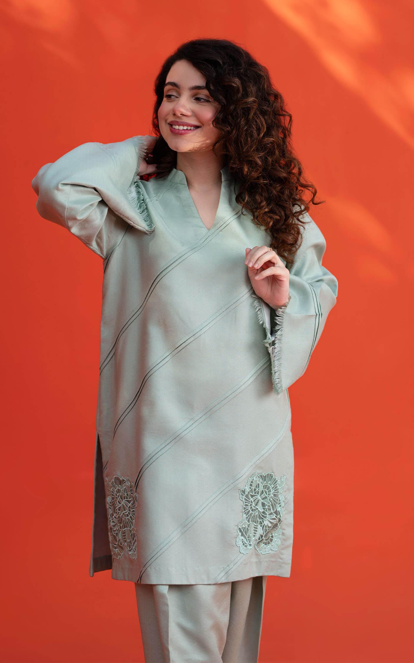 Asifa and Nabeel | Basic Pret 24 | Azure by Asifa and Nabeel - Designer Dress - Type: Ladies Clothes - Available at Libayah - 100% Original