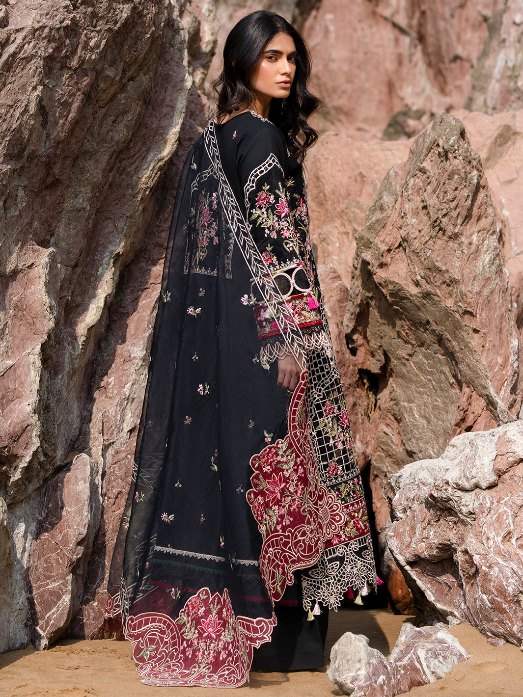 Mahnur | Sirena Luxury Lawn 25 | Azure by Mahnur - Designer Dress - Type: Ladies Clothes - Available at Libayah - 100% Original