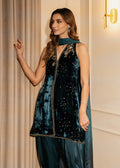 Mahum Asad | Voila Velvets | Sapphire by Mahum Asad - Designer Dress - Type: Ladies Clothes - Available at Libayah - 100% Original