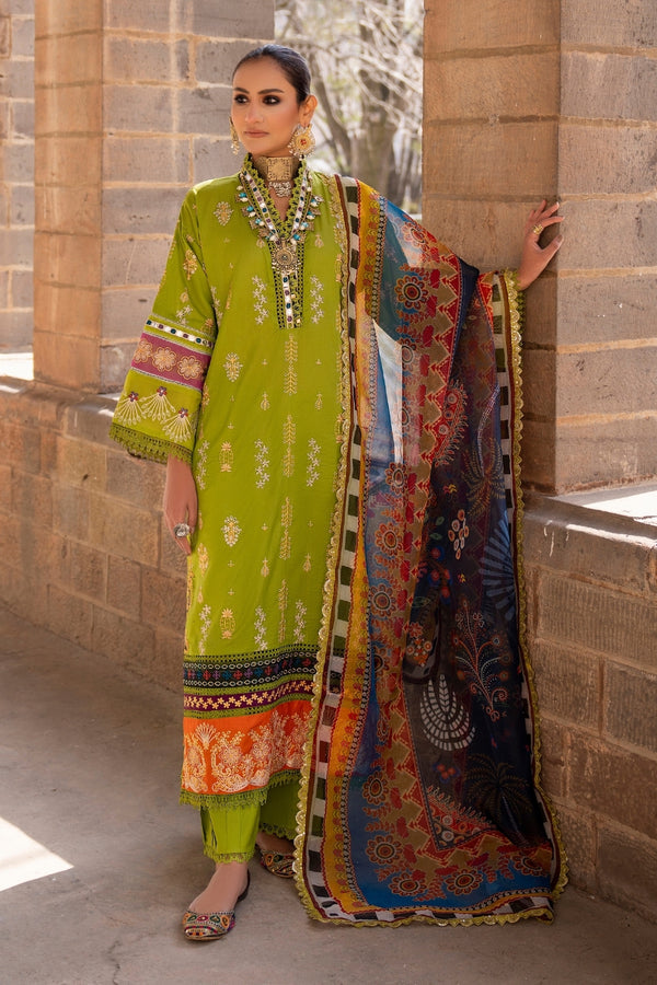 Ittehad | Hussan e Jahan Lawn | SUBLIMATION DUPATTA by Ittehad - Designer Dress - Type: Ladies Clothes - Available at Libayah - 100% Original