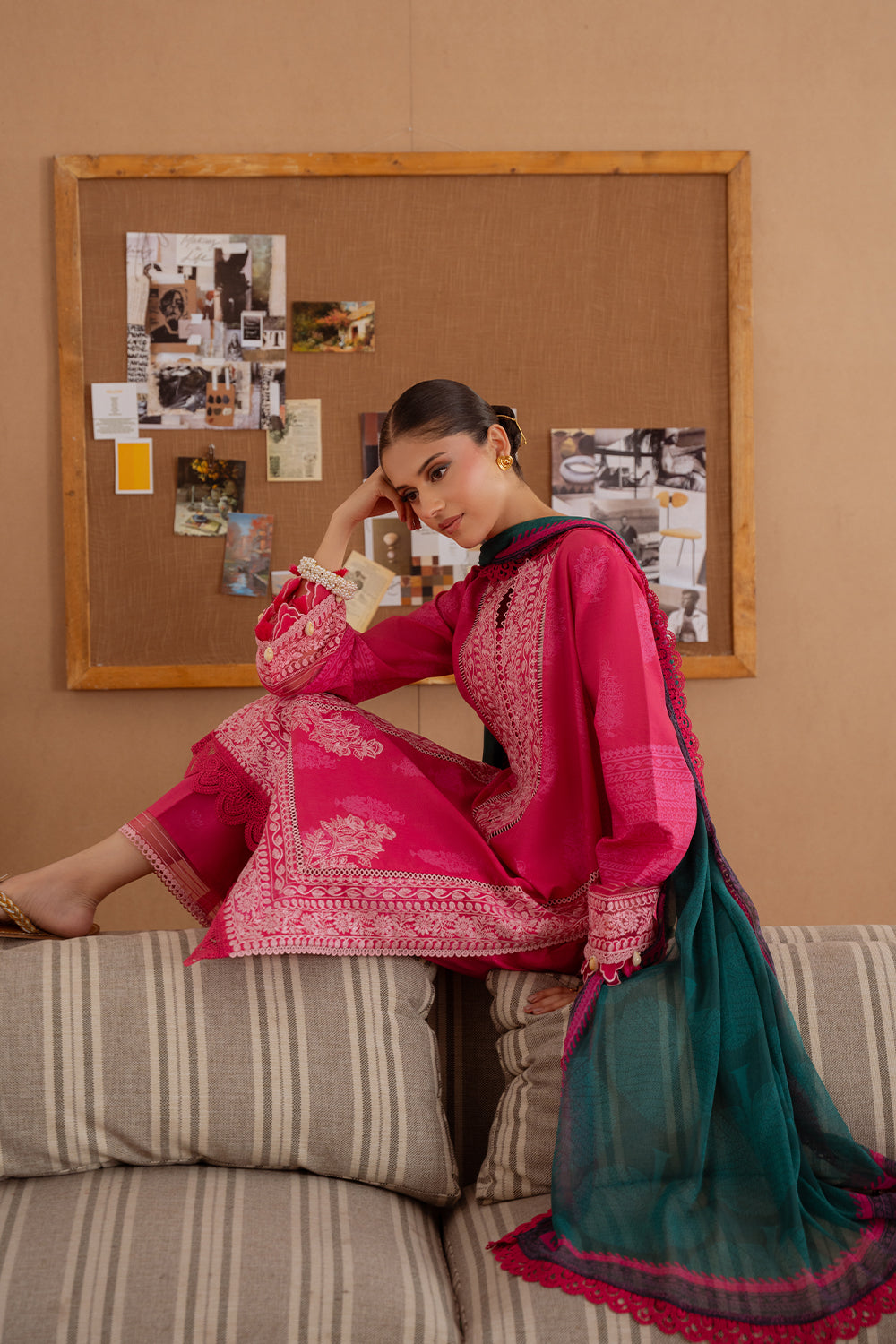 Saira Rizwan | Laanem Summer Lawn 25 | ELARA-A-SRL25-01 by Saira Rizwan - Designer Dress - Type: Ladies Clothes - Available at Libayah - 100% Original