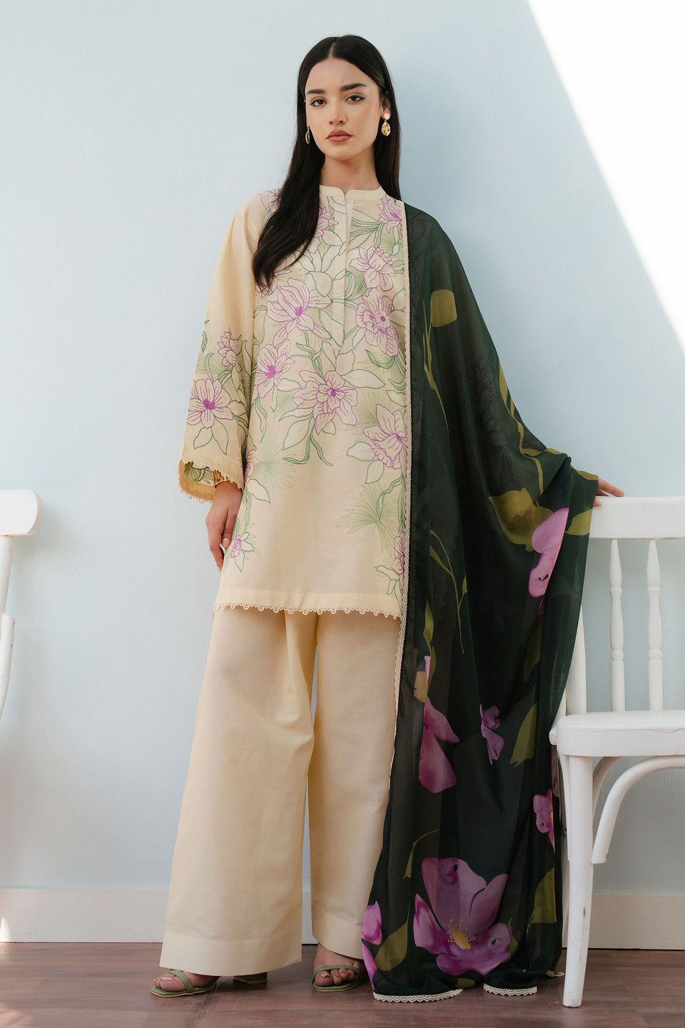 Zara Shahjahan | Coco Lawn 25 | BLOOM-1B by Zara Shahjahan - Designer Dress - Type: Ladies Clothes - Available at Libayah - 100% Original