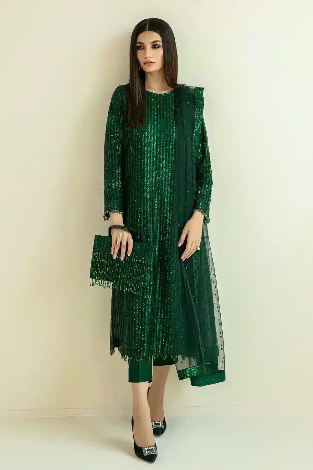 Baroque | Formals Collection | UF-386 by Baroque - Designer Dress - Type: Ladies Clothes - Available at Libayah - 100% Original