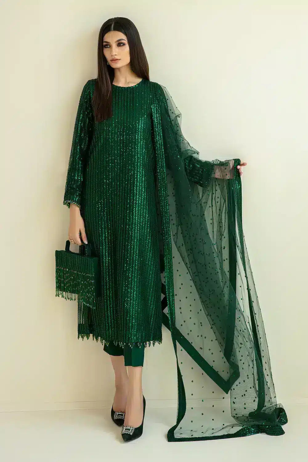 Baroque | Formals Collection | UF-386 by Baroque - Designer Dress - Type: Ladies Clothes - Available at Libayah - 100% Original