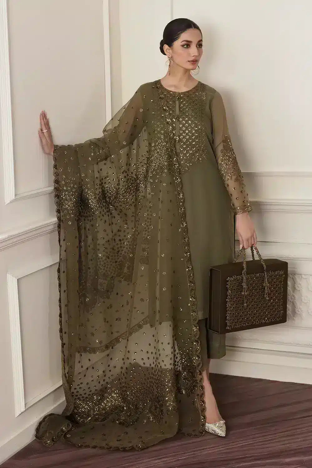 Baroque | Formals Collection | UF-295 by Baroque - Designer Dress - Type: Ladies Clothes - Available at Libayah - 100% Original