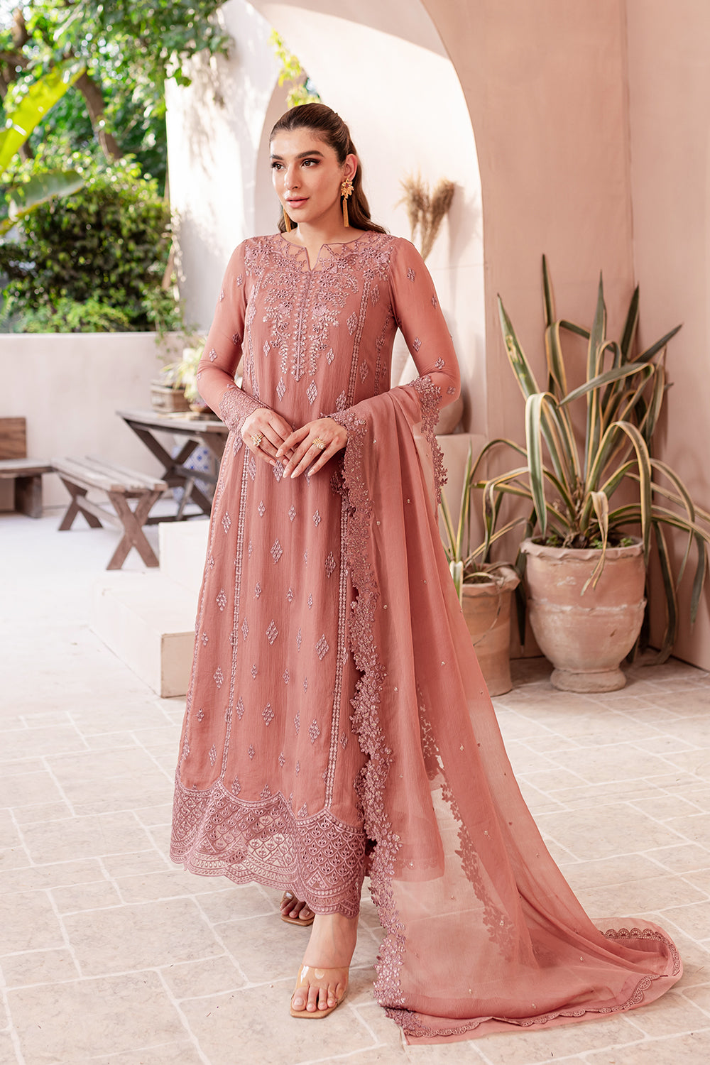 Azure | Ensembles Embroidered Formals | Berry Blooms by Azure - Designer Dress - Type: Ladies Clothes - Available at Libayah - 100% Original