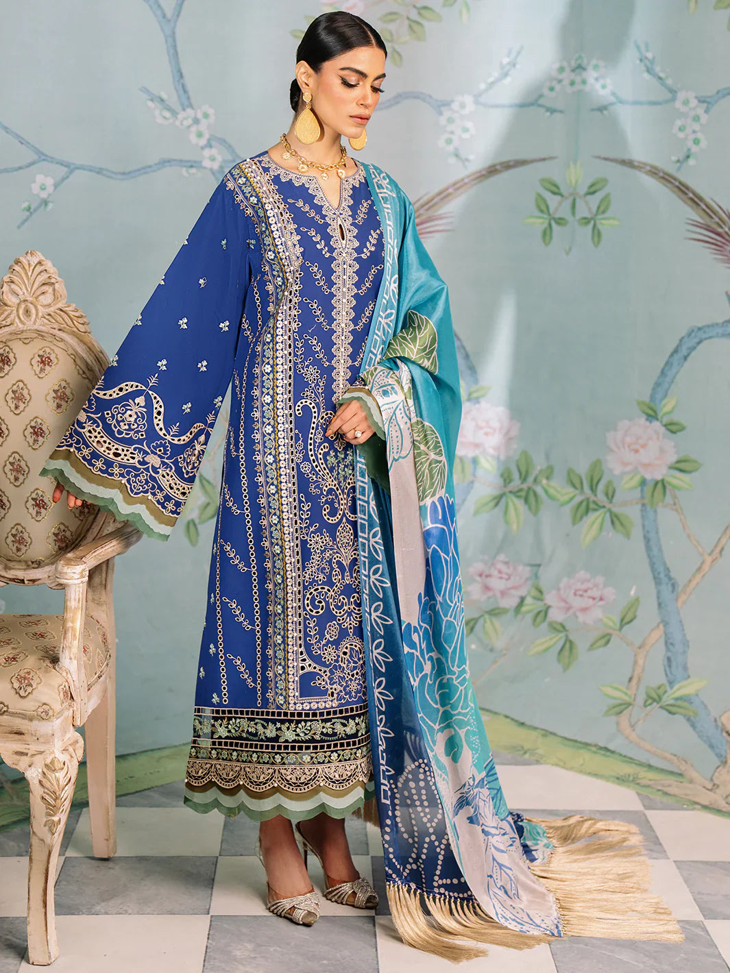Bin Ilyas | La Hira Spring Summer 24 | 202-A by Bin Ilyas - Designer Dress - Type: Ladies Clothes - Available at Libayah - 100% Original