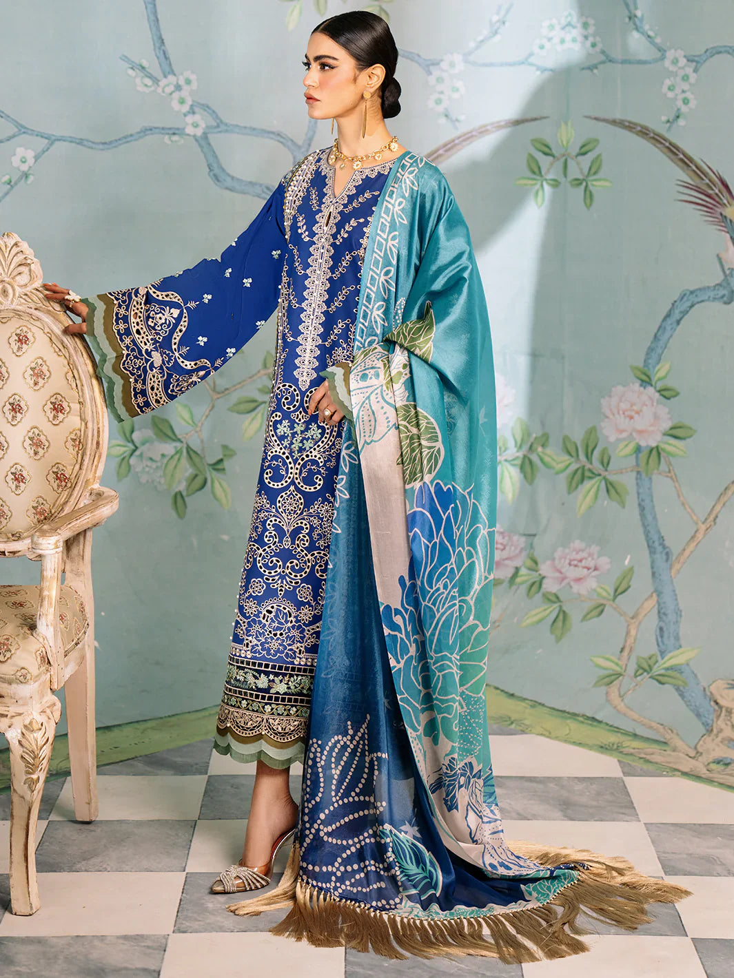 Bin Ilyas | La Hira Spring Summer 24 | 202-A by Bin Ilyas - Designer Dress - Type: Ladies Clothes - Available at Libayah - 100% Original