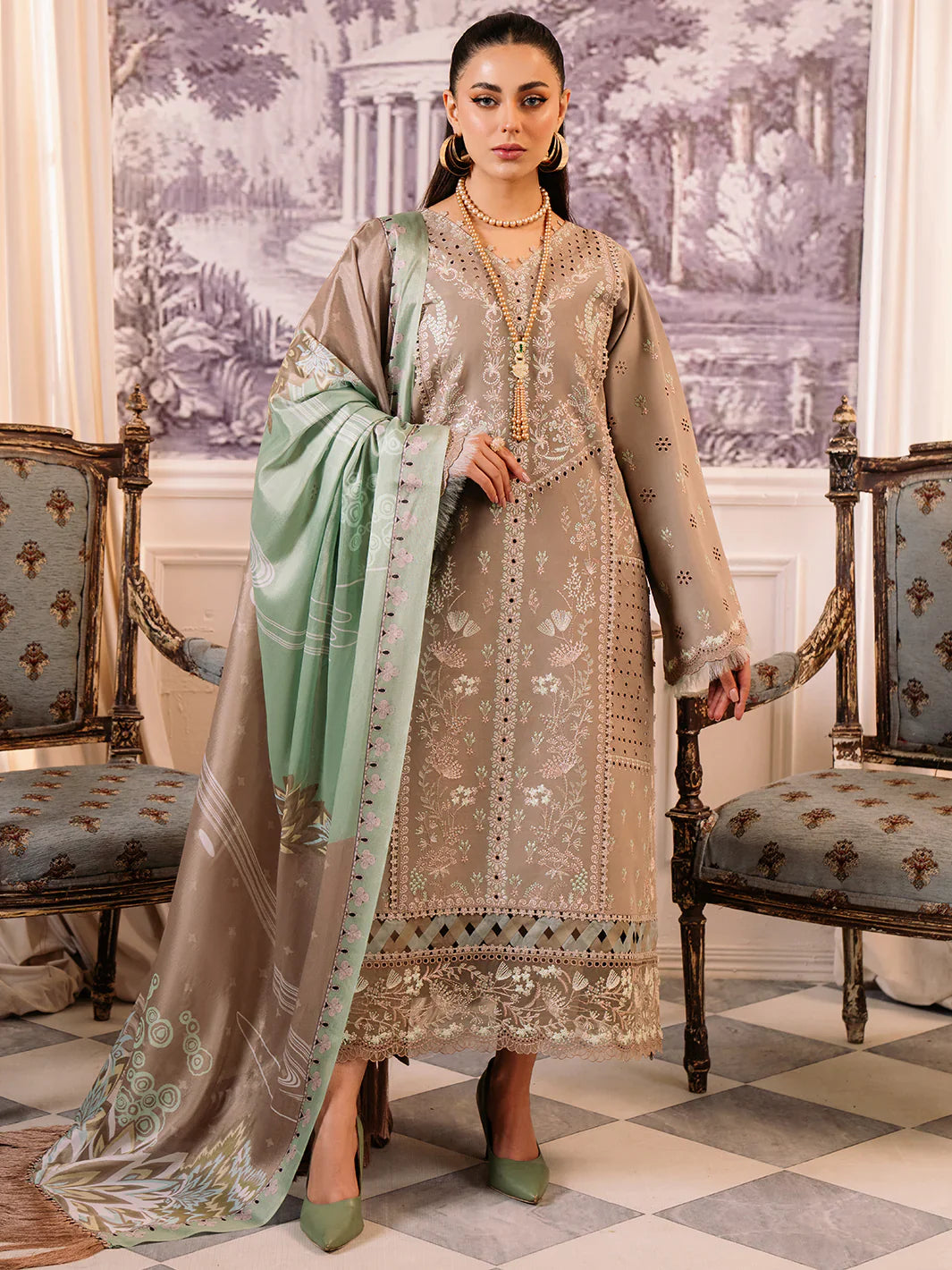 Bin Ilyas | La Hira Spring Summer 24 | 203-A by Bin Ilyas - Designer Dress - Type: Ladies Clothes - Available at Libayah - 100% Original