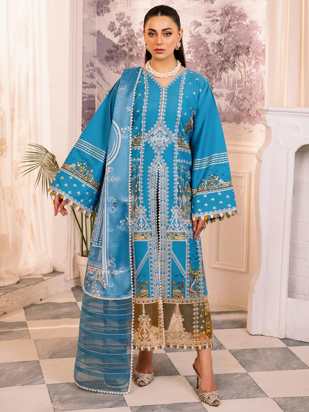 Bin Ilyas | La Hira Spring Summer 24 | 206-B by Bin Ilyas - Designer Dress - Type: Ladies Clothes - Available at Libayah - 100% Original