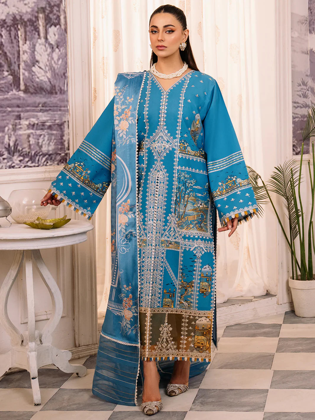 Bin Ilyas | La Hira Spring Summer 24 | 206-B by Bin Ilyas - Designer Dress - Type: Ladies Clothes - Available at Libayah - 100% Original