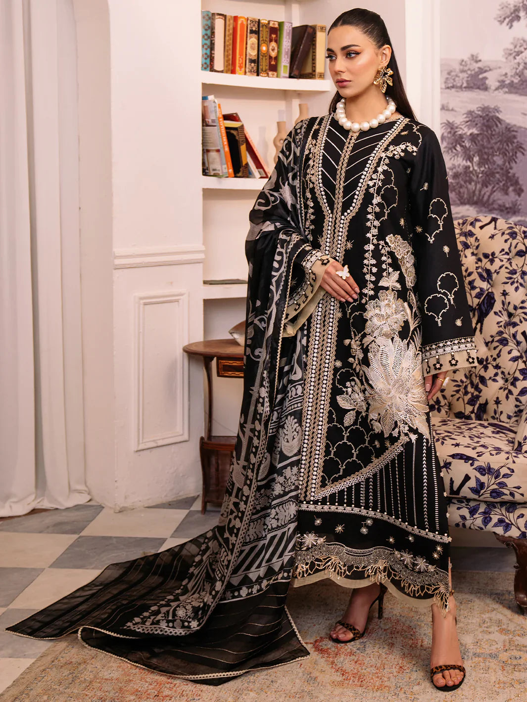 Bin Ilyas | La Hira Spring Summer 24 | 207-B by Bin Ilyas - Designer Dress - Type: Ladies Clothes - Available at Libayah - 100% Original