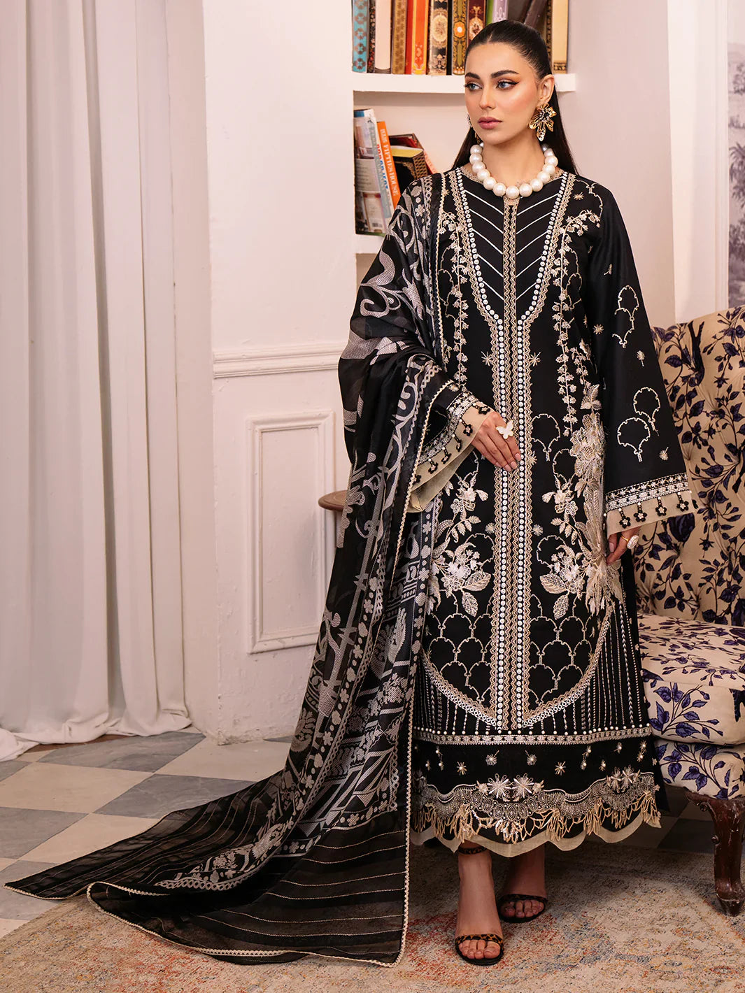 Bin Ilyas | La Hira Spring Summer 24 | 207-B by Bin Ilyas - Designer Dress - Type: Ladies Clothes - Available at Libayah - 100% Original