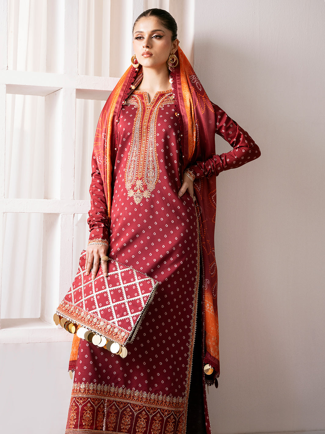 Bin Ilyas | Noura Viscose 24 | 72-B by Bin Ilyas - Designer Dress - Type: Ladies Clothes - Available at Libayah - 100% Original